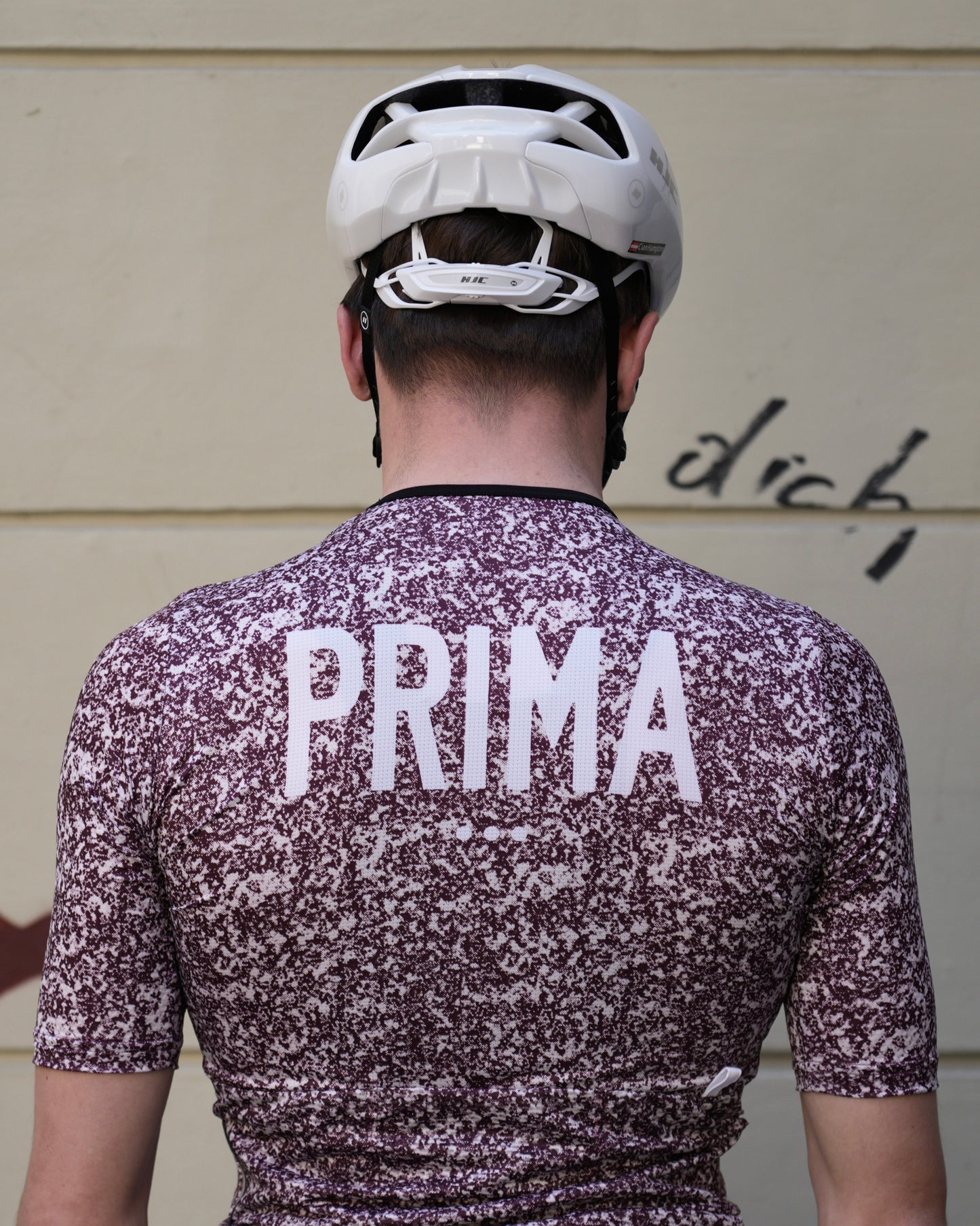 PRIMA solo no-zip jersey Marble Wine