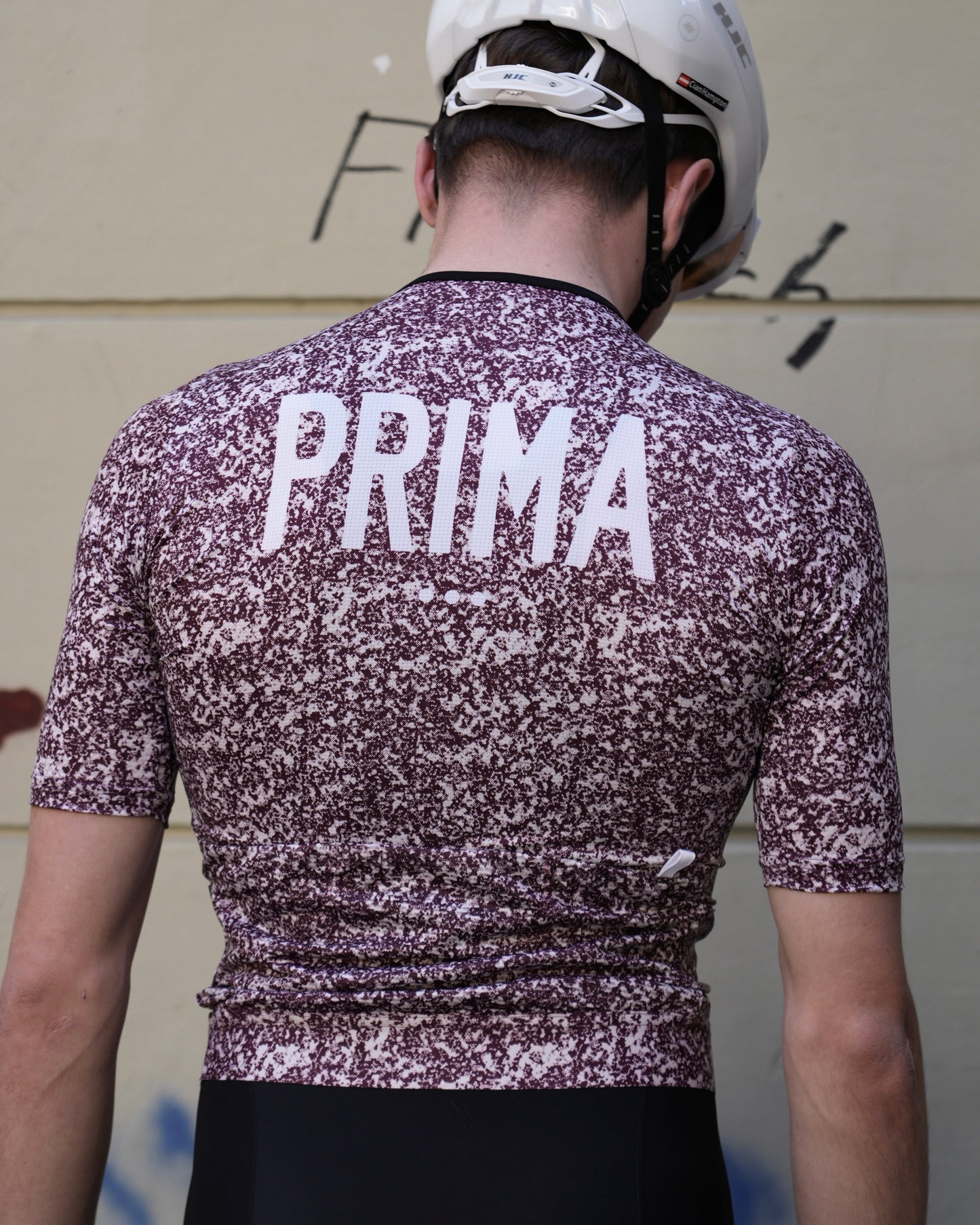PRIMA solo no-zip jersey Marble Wine