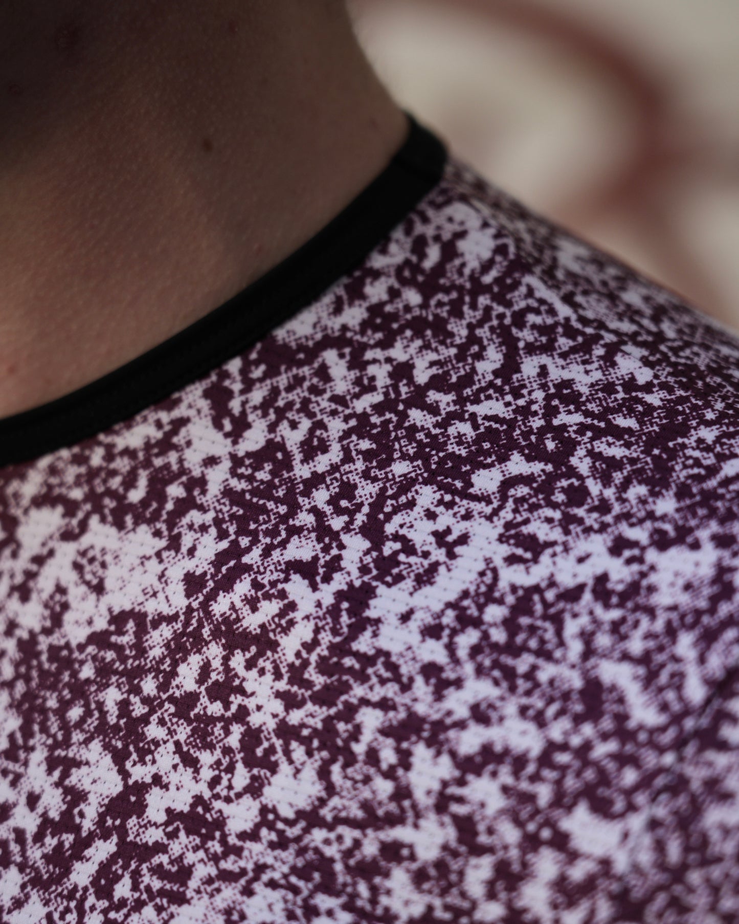 PRIMA solo no-zip jersey Marble Wine