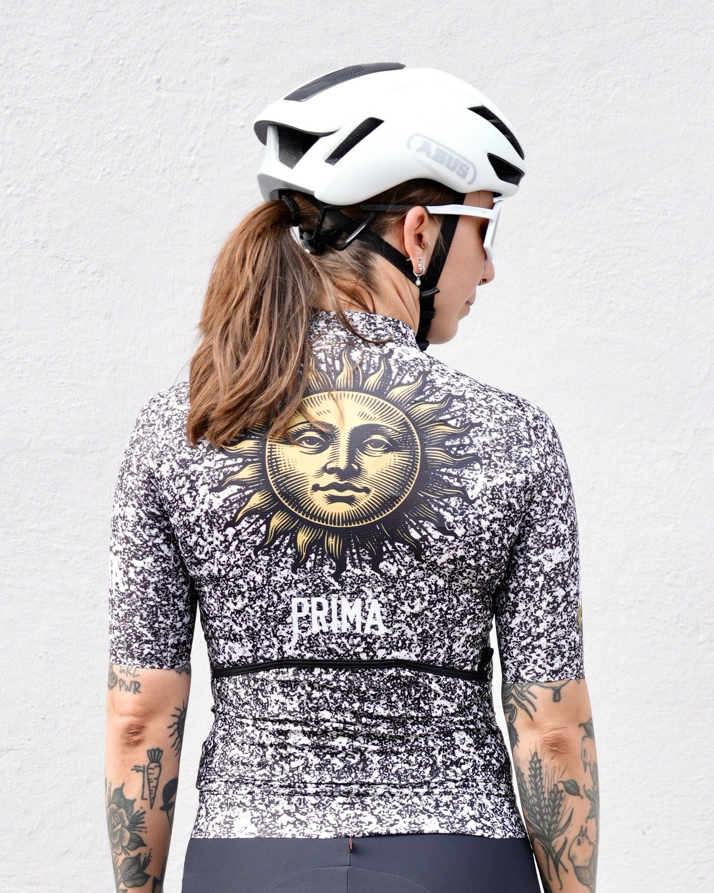 PRIMA base jersey women Marble Black
