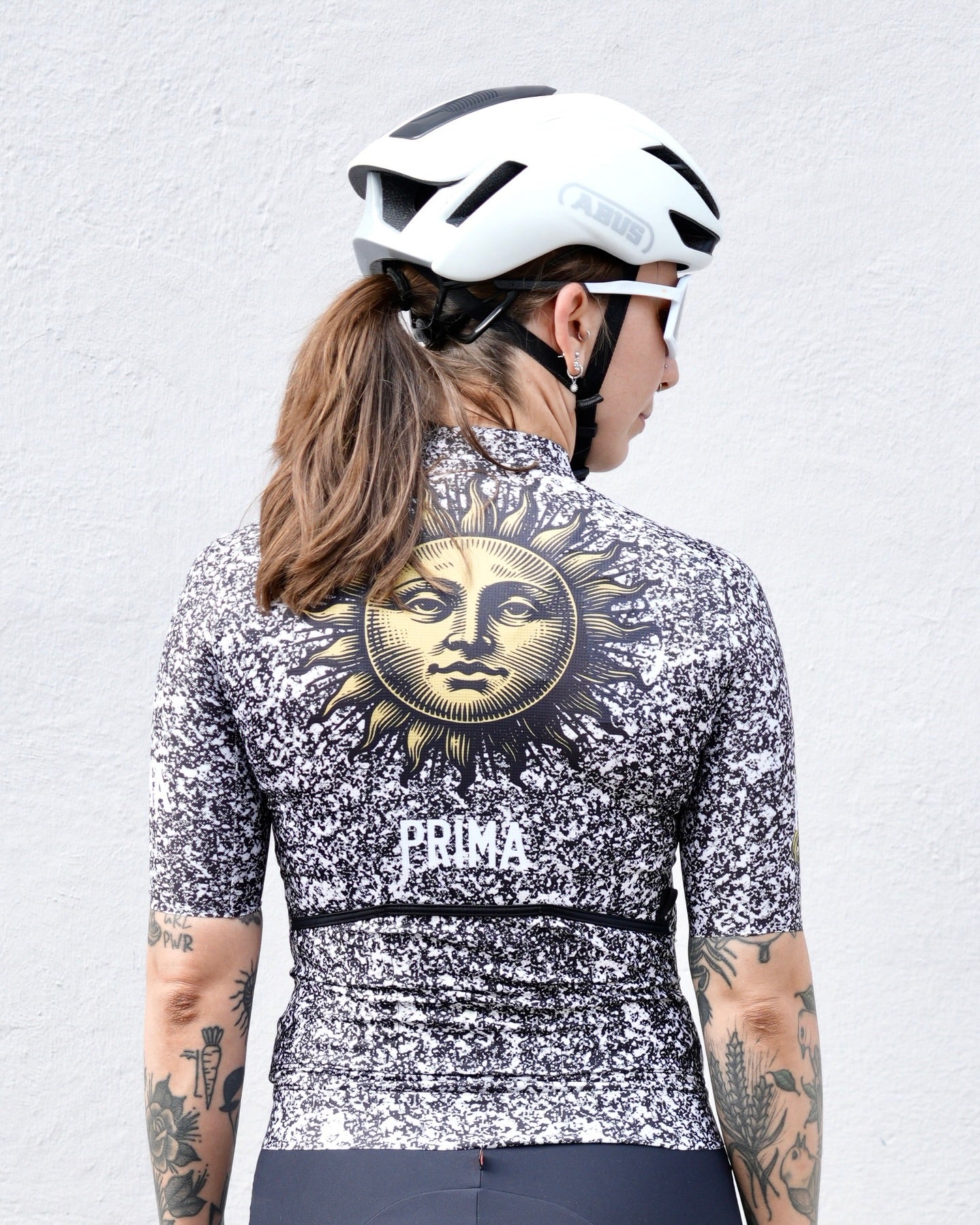 PRIMA base jersey women Marble Black