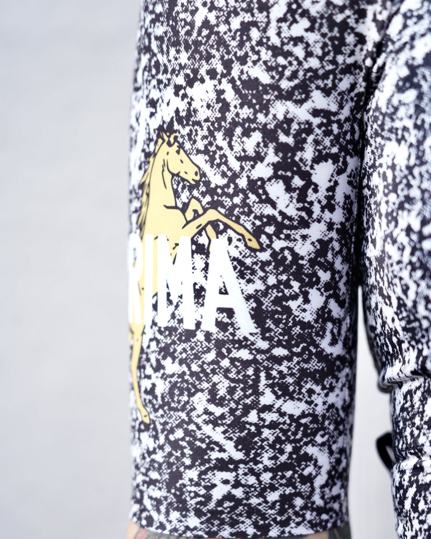 PRIMA base jersey women Marble Black