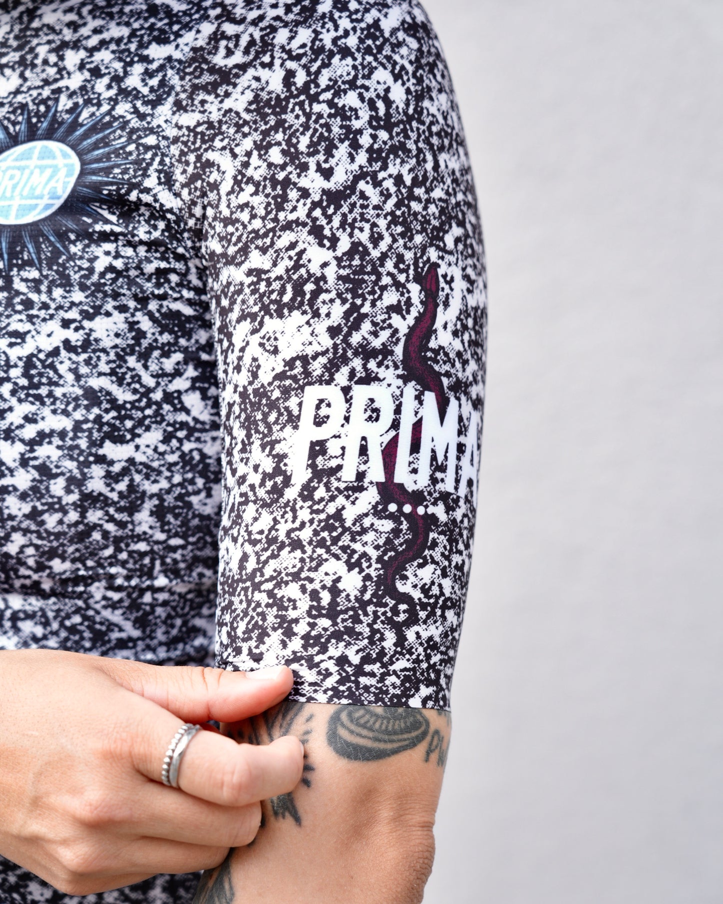PRIMA base jersey women Marble Black