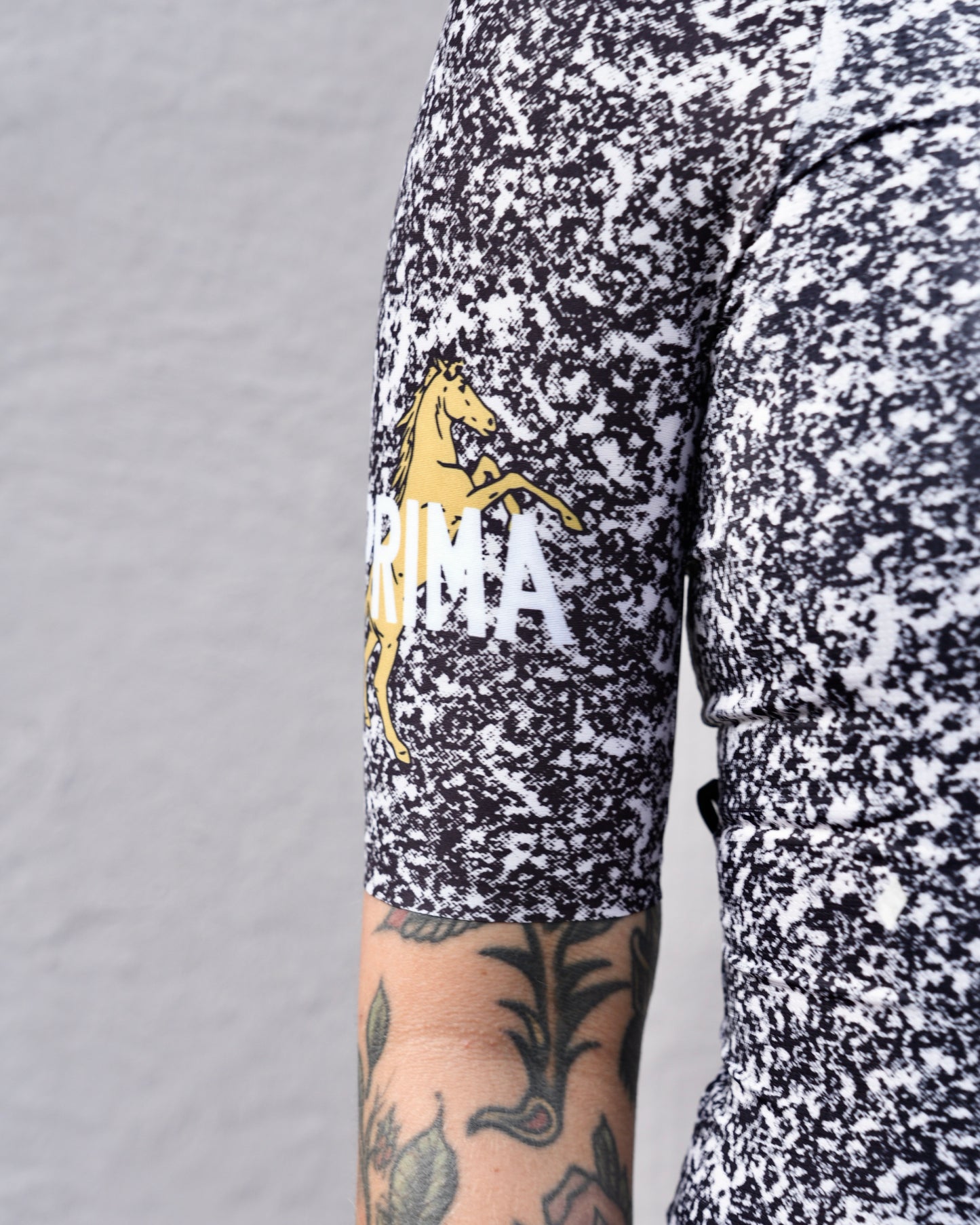 PRIMA base jersey women Marble Black