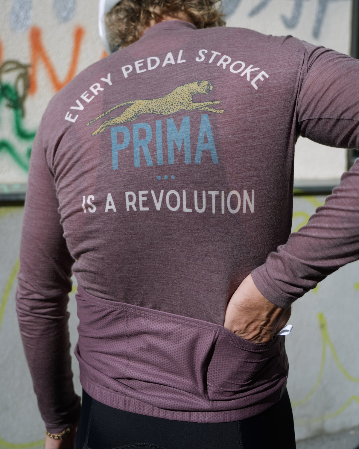 PRIMA merino long sleeve button jersey