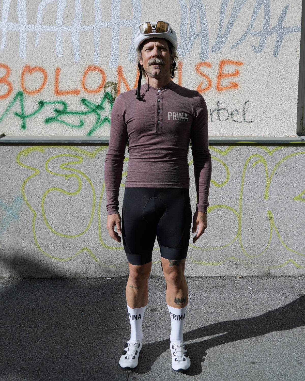 PRIMA merino long sleeve button jersey