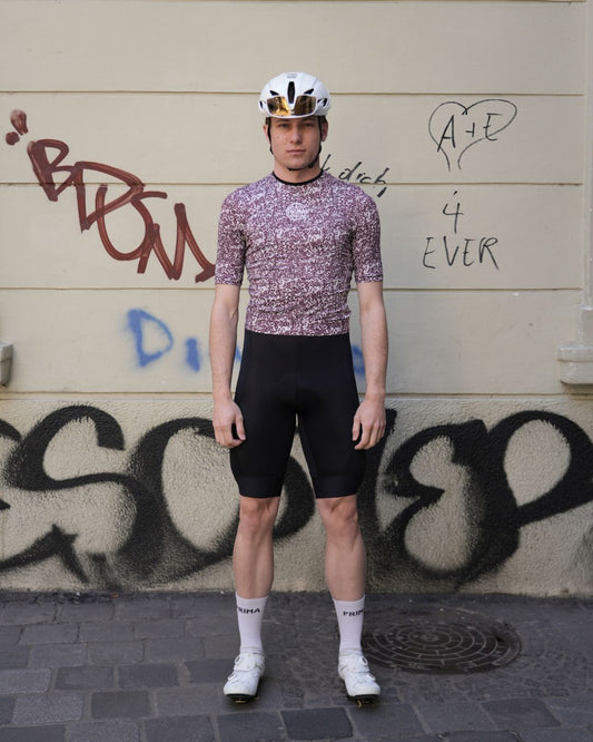 PRIMA solo no-zip jersey Marble Wine